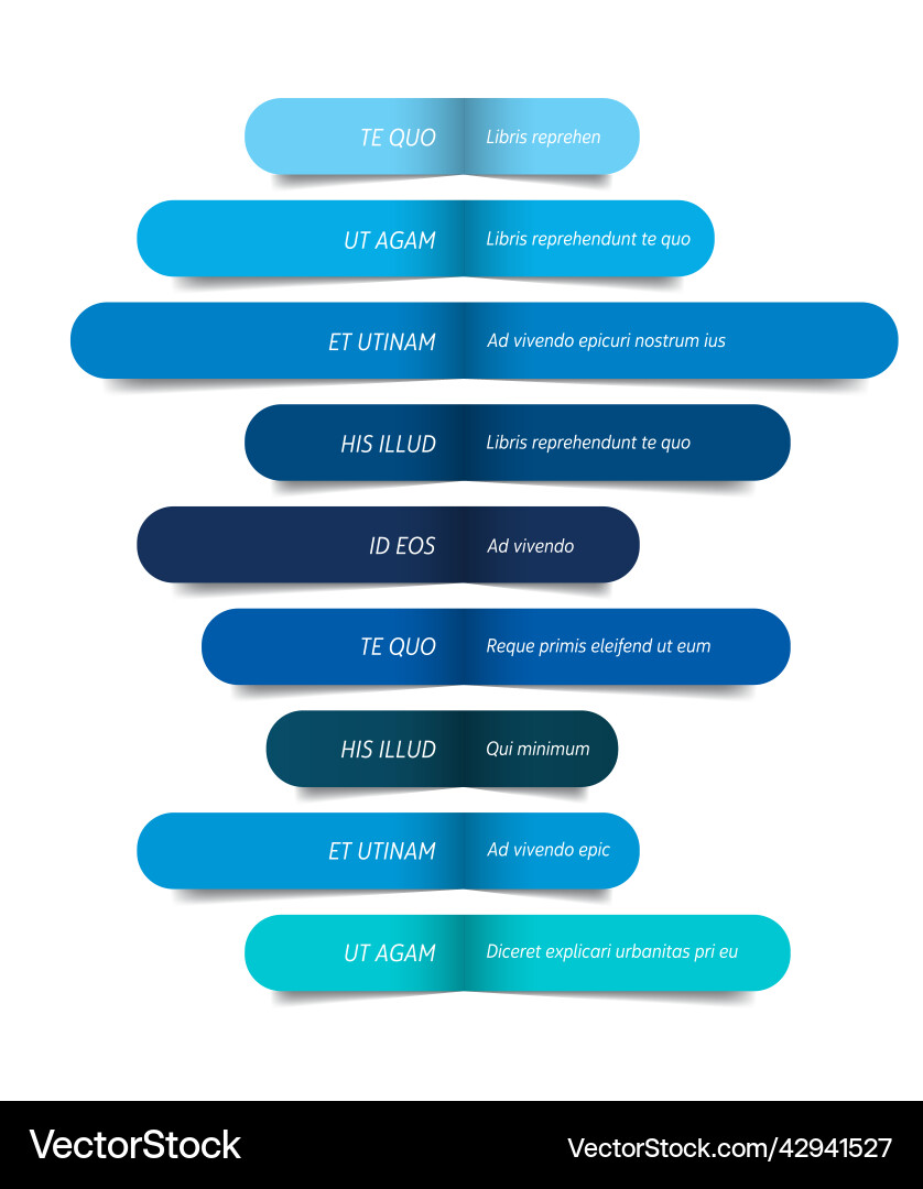 Table schedule design template with 9 row banner Table schedule design template with 9 row banner Vector Image