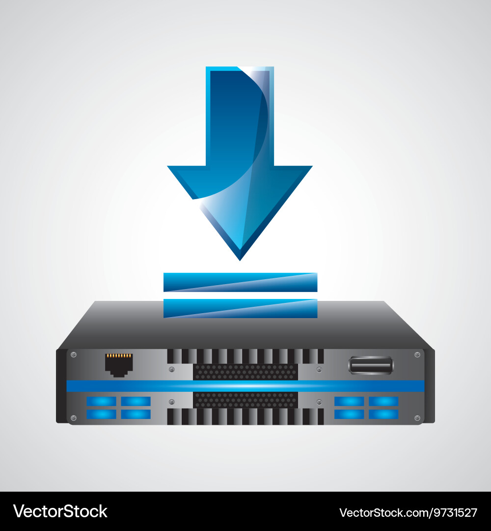 Web hosting icon technology design Vector Image