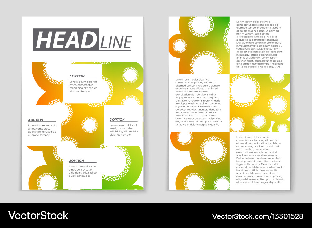 Abstract layout background set for art vector image
