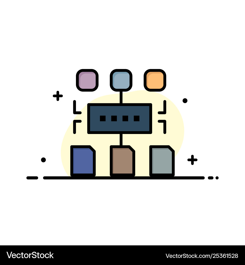 Algorithm program user document business flat Algorithm program user document business flat vector image