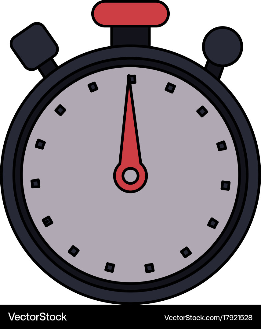 Analog chronometer icon image vector image