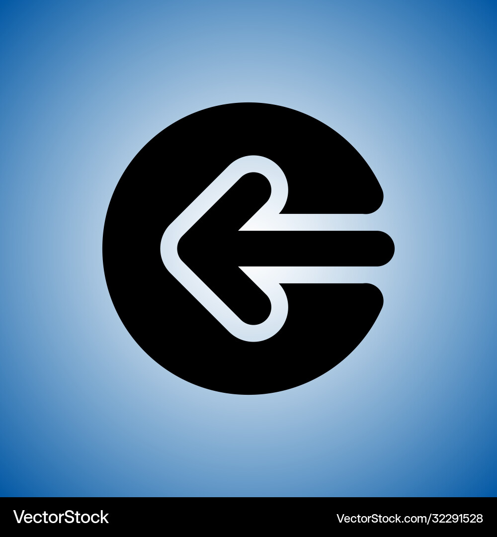 Arrow icon for navigation and interface Arrow icon for navigation and interface vector image
