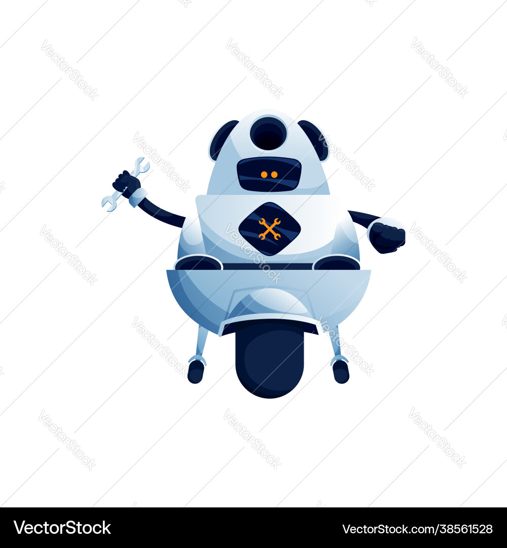 Artificial intelligence robot repairing automation Artificial intelligence robot repairing automation vector image