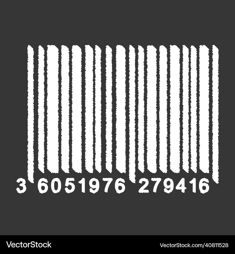 Bar code isolated on gray background universal Bar code isolated on gray background universal vector image