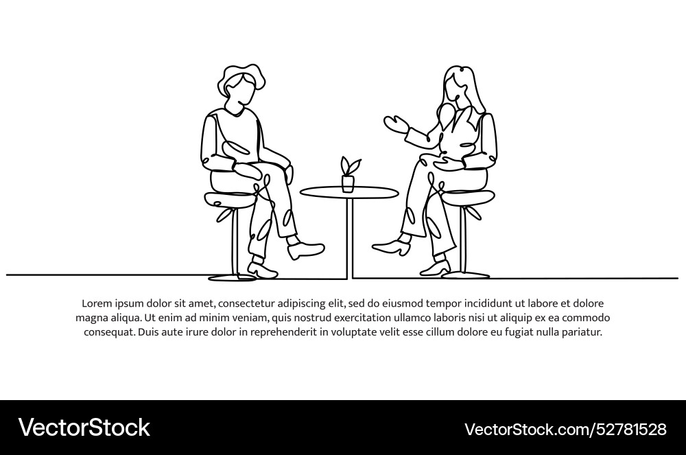 Continuous one line design of currently doing Continuous one line design of currently doing Vector Image