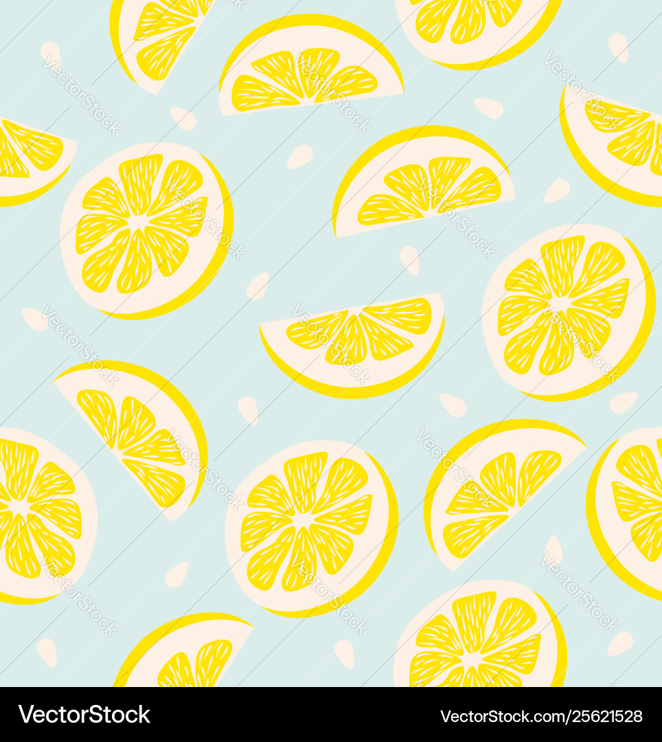 Lemon Slice Pattern vector image