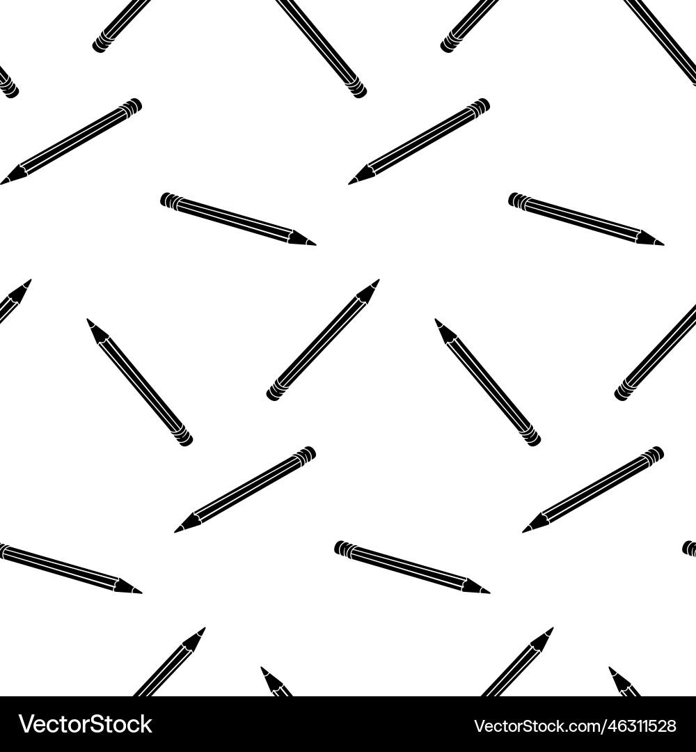 Pencil with eraser pattern Vector Image
