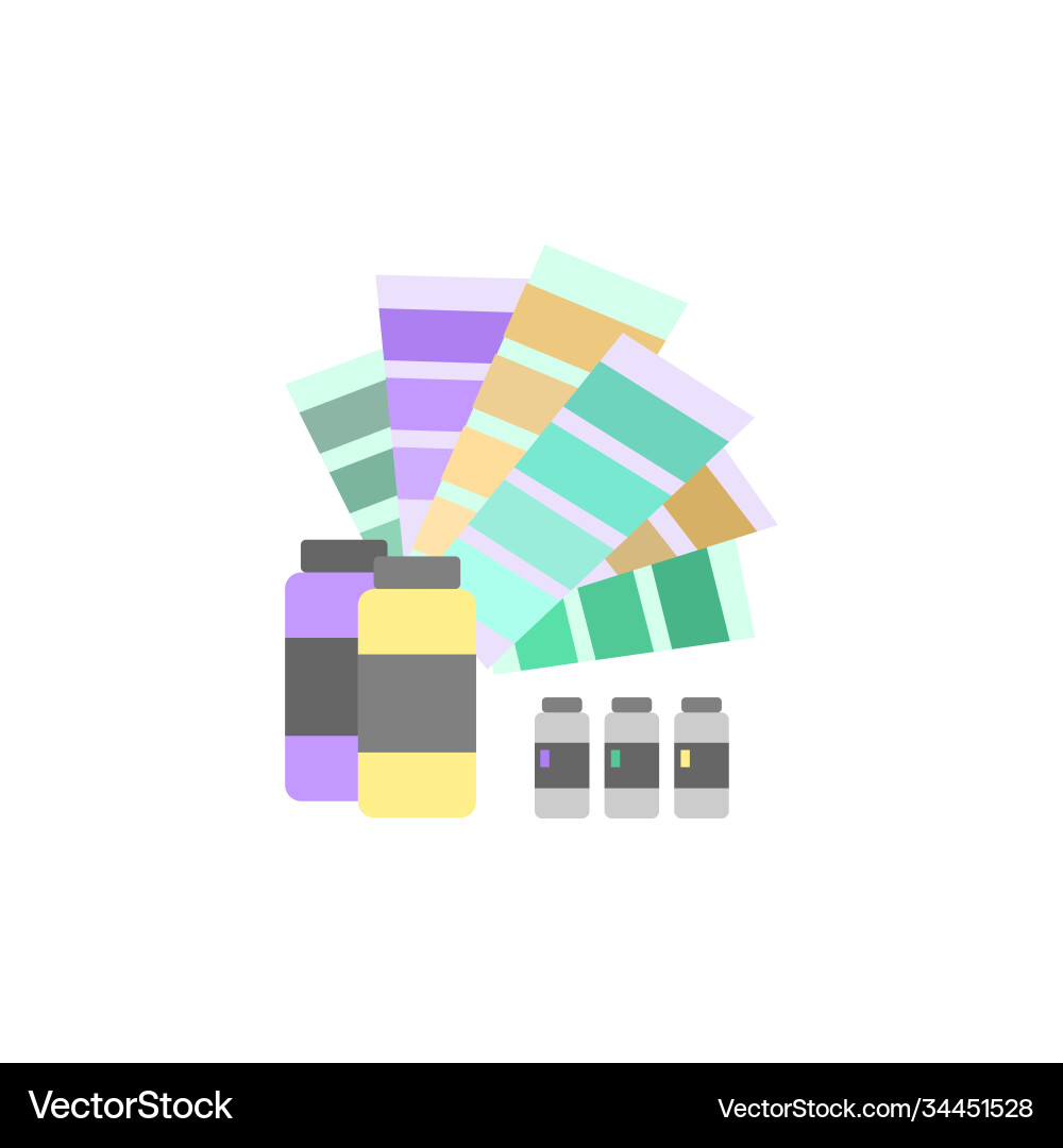 Printing and typography emblem with ink bottles Printing and typography emblem with ink bottles vector image