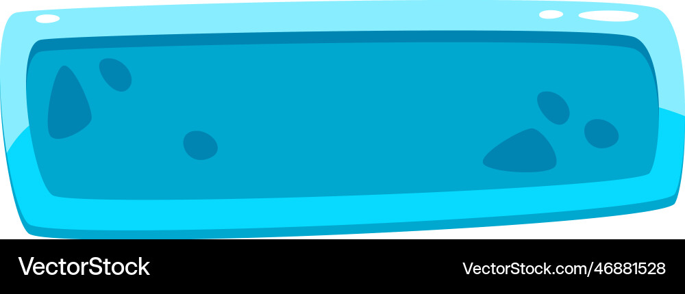Rectangle web game button vector image