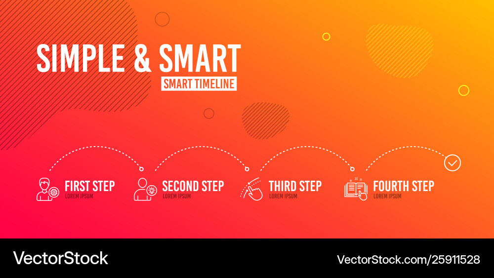 Support swipe up and user idea icons set Support swipe up and user idea icons set vector image