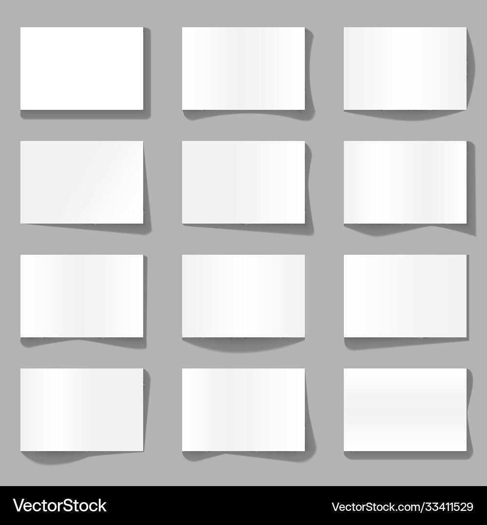 Paper overlay shadow effect Vector Image