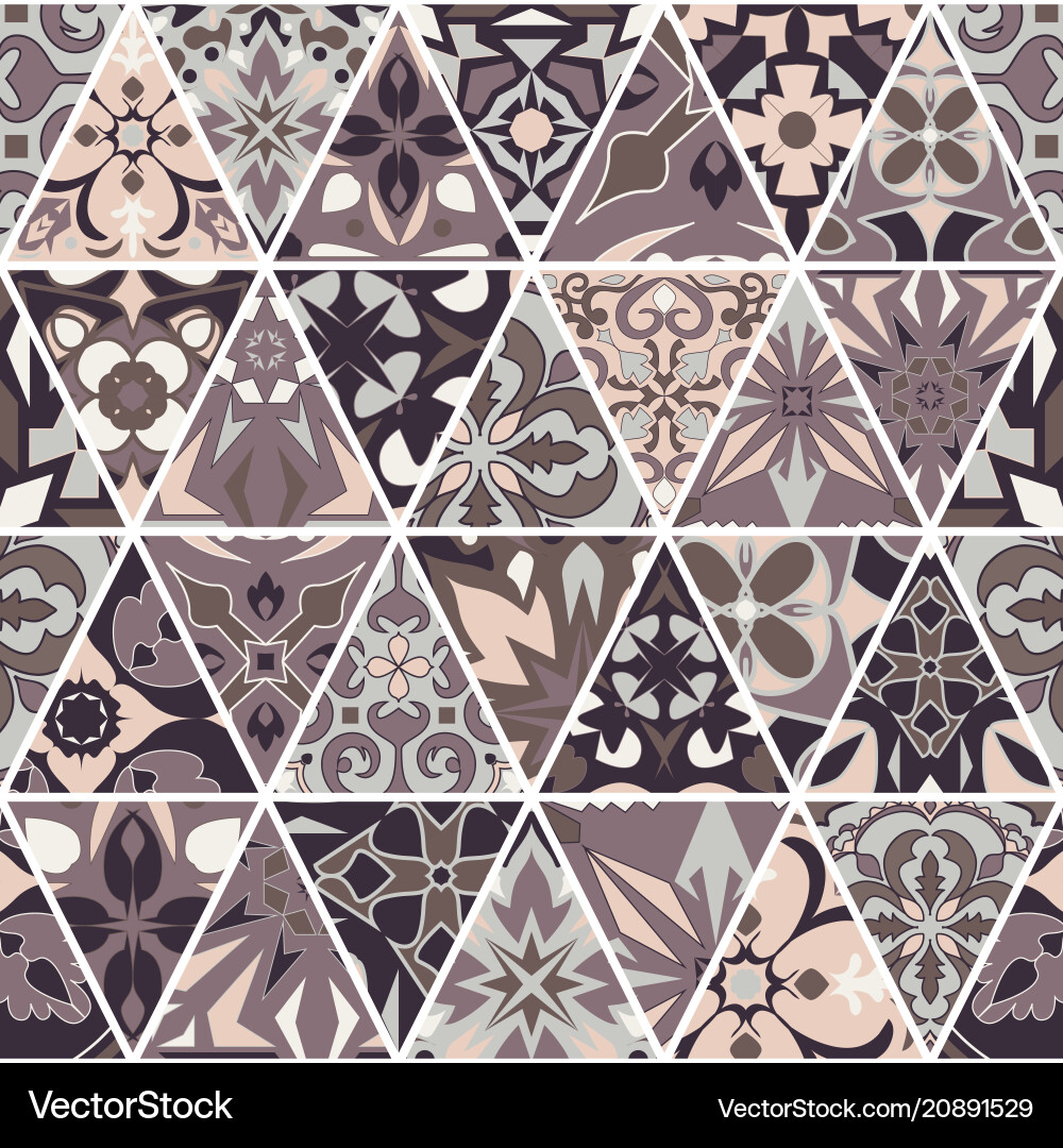 Seamless texture mosaic patchwork ornament Seamless texture mosaic patchwork ornament vector image