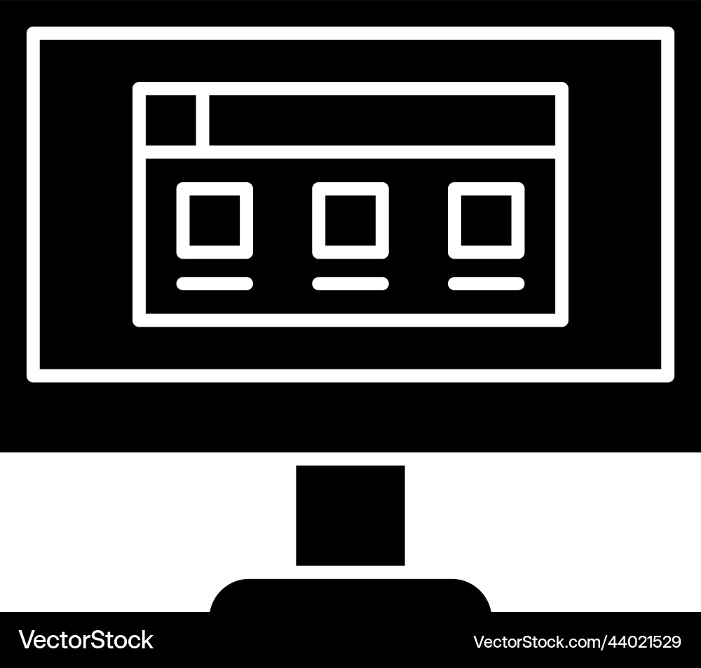 Web development icon design template Web development icon design template vector image