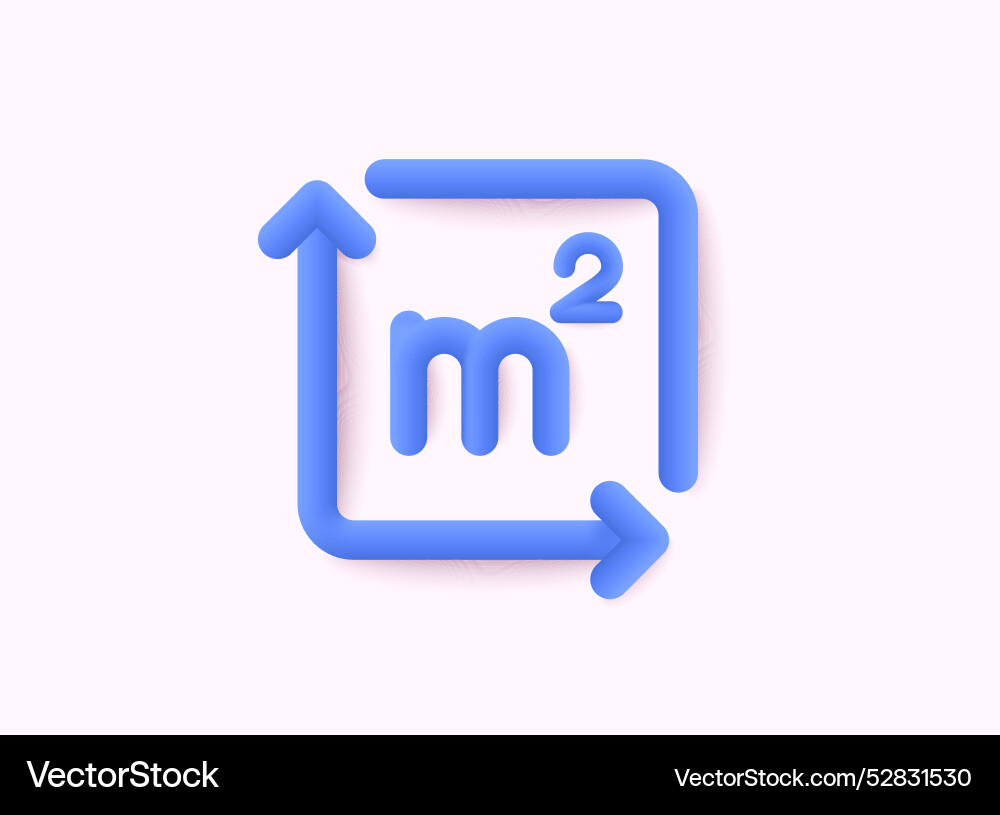 3d icon measuring land area place dimension – Royalty-Free Vector |  VectorStock, image size:1000x815