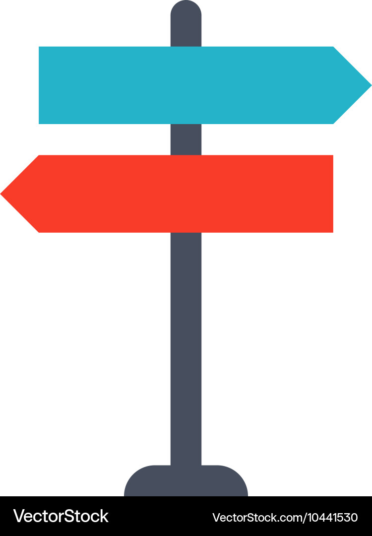 Choosing a Path Vector Image