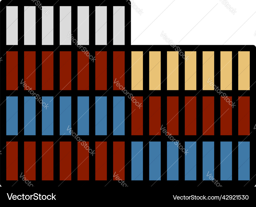 Container stack icon Container stack icon vector image