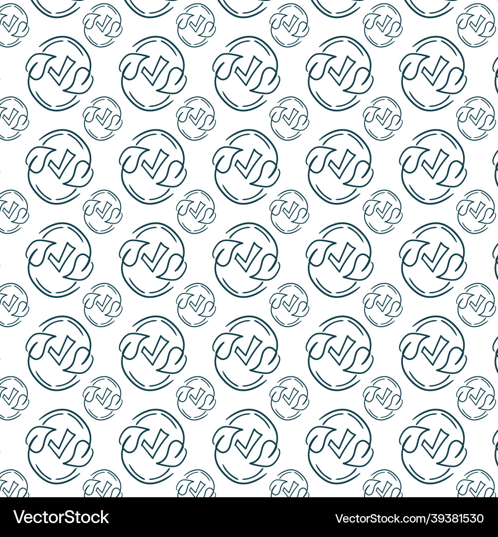 Eco natural siple seamless pattern Vector Image