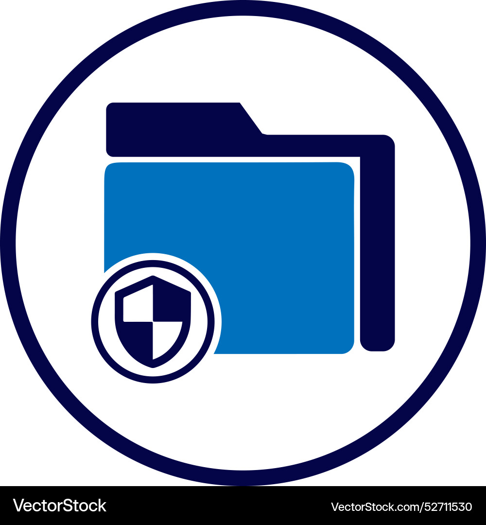 Folder access tick secure lock security Vector Image