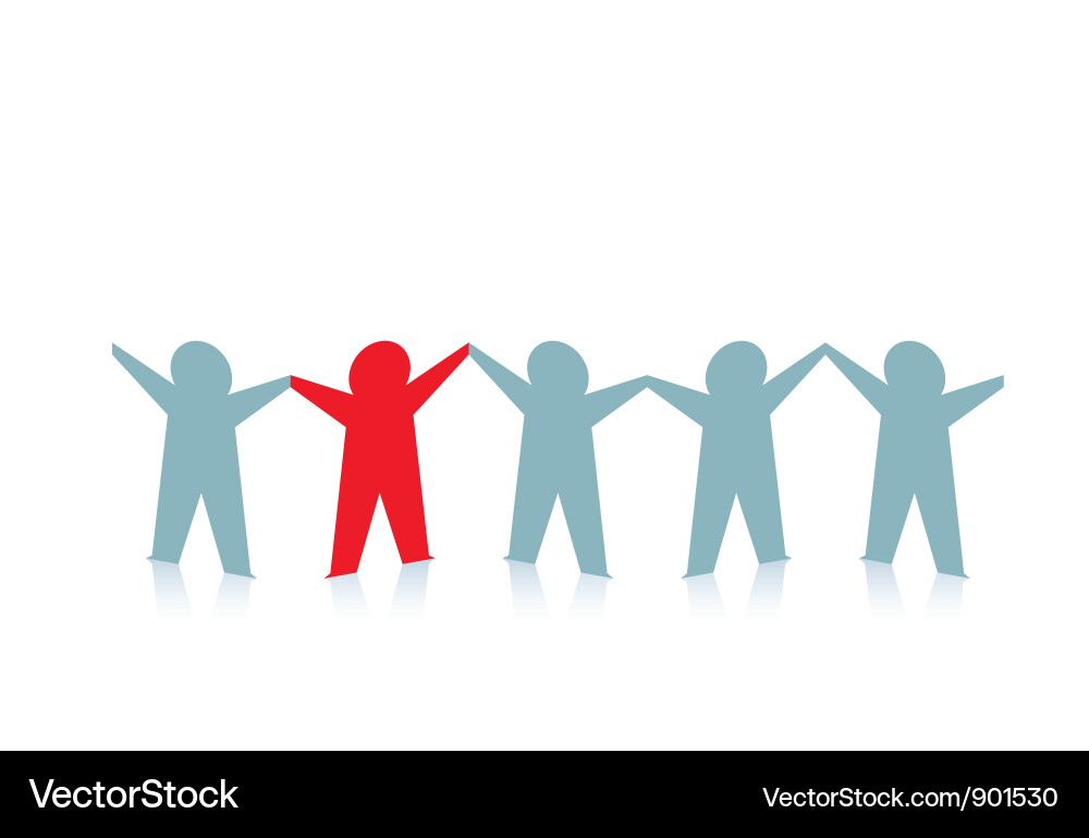 Group of People Collaboration Vector Image