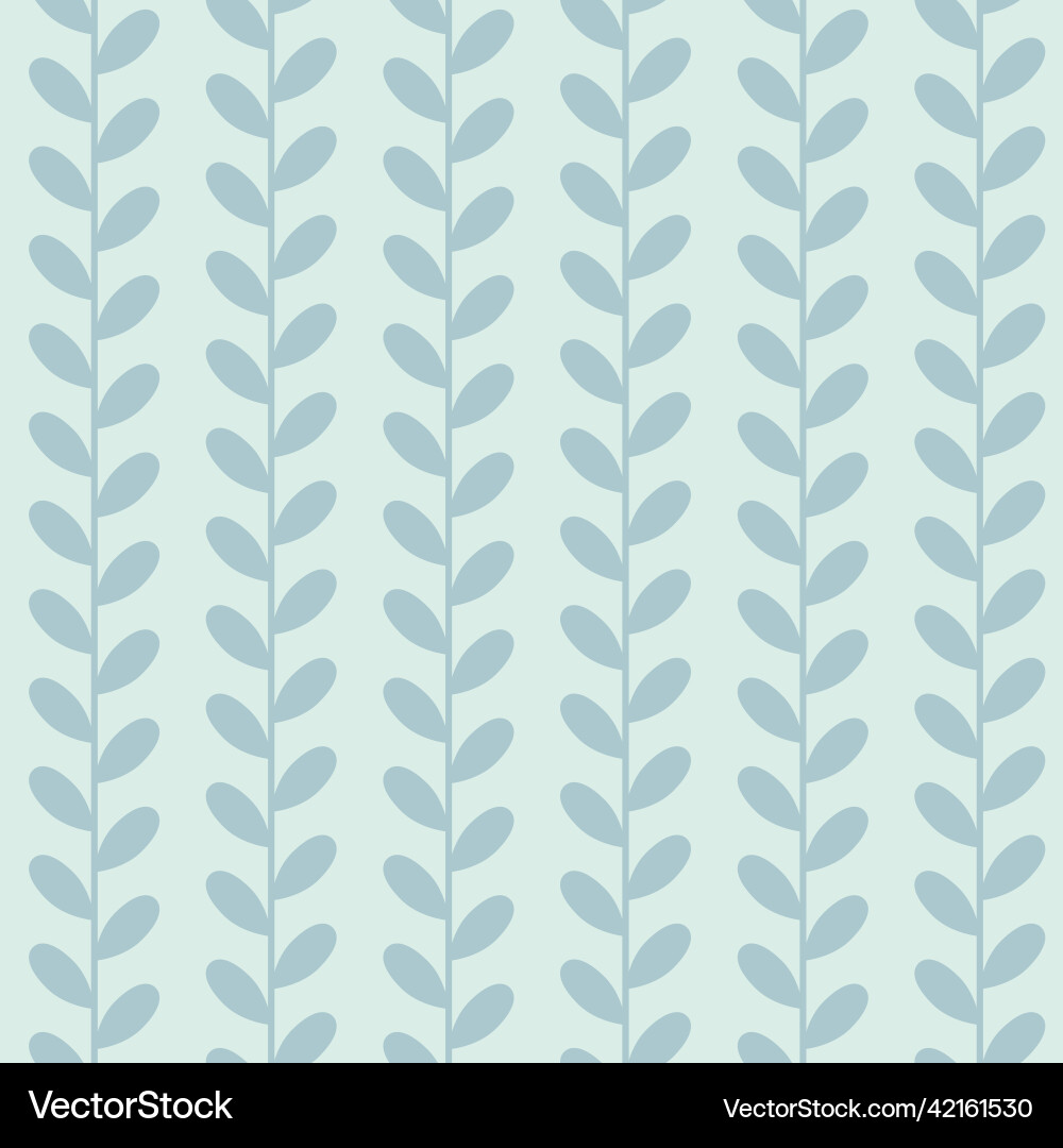 Leaf pattern seamless botanical print vector image