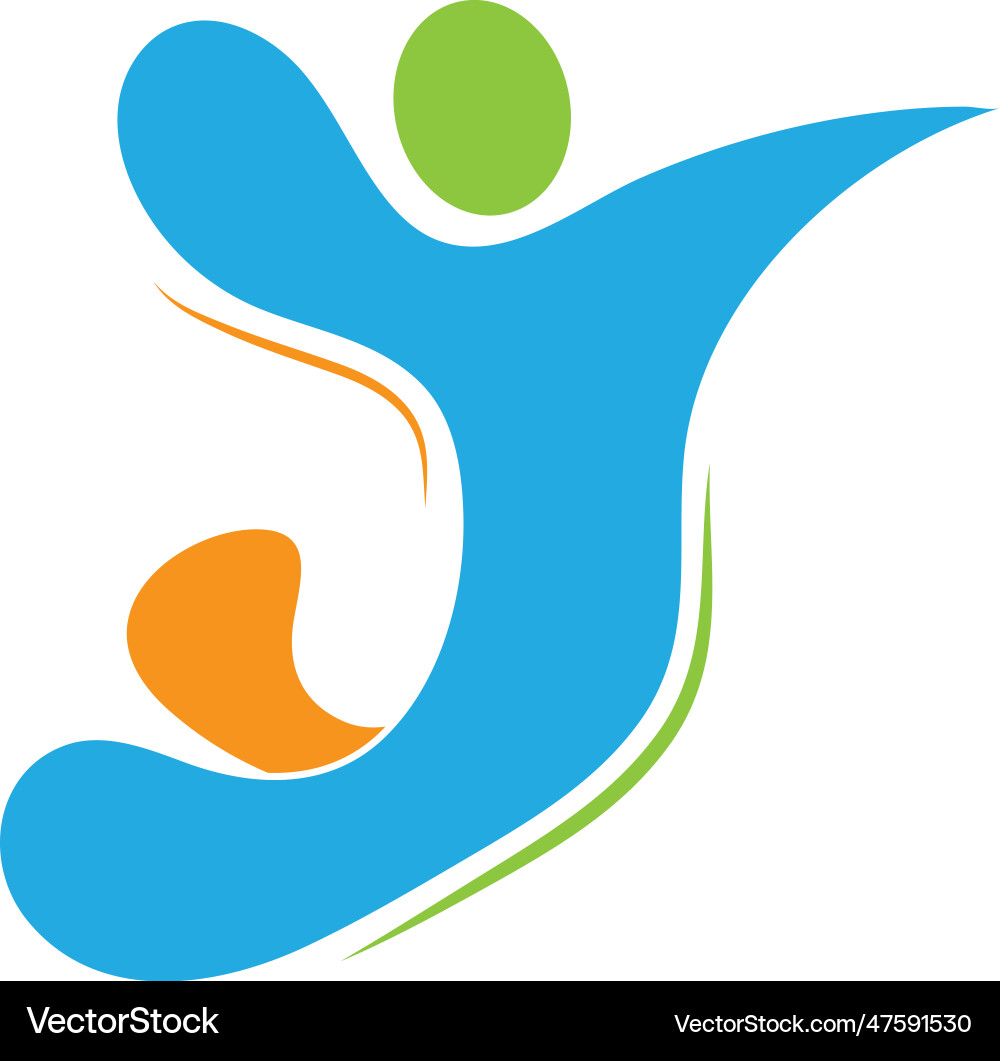 People logo design template People logo design template vector image