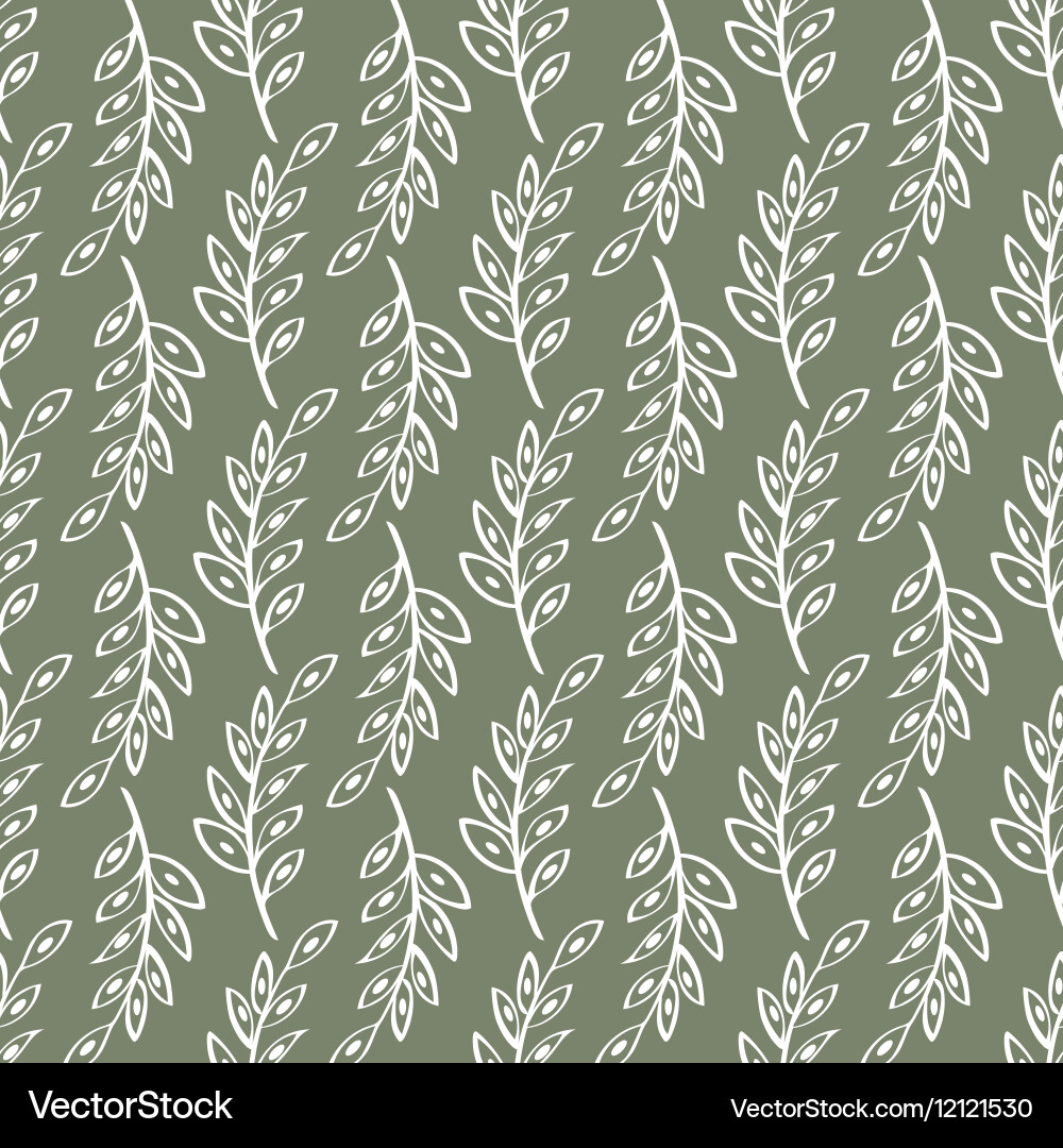 Sprig seamless pattern background Vector Image