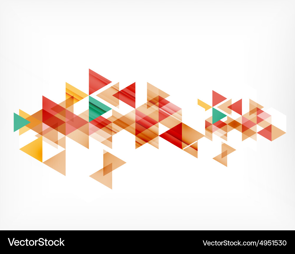 Triangle pattern composition abstract background vector image