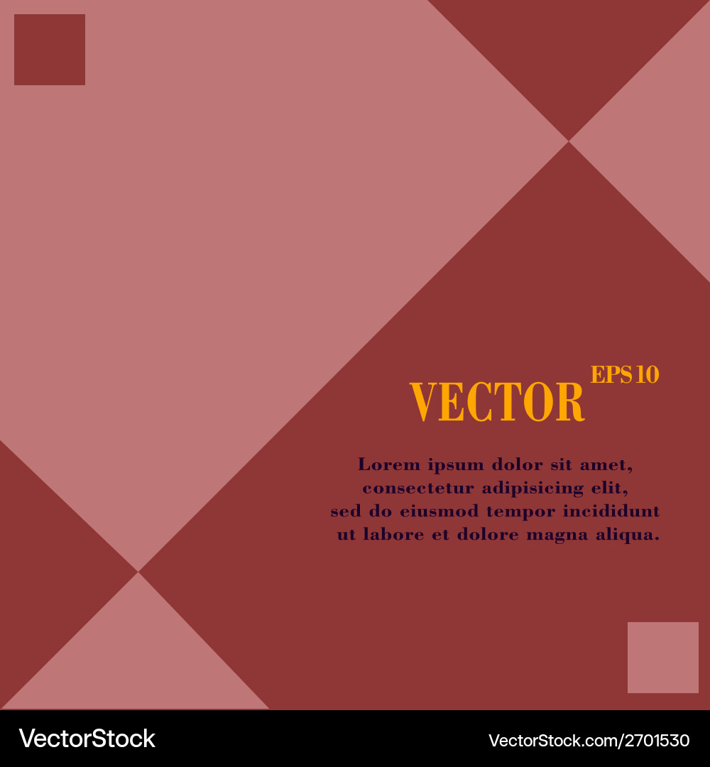 Web design a flat geometric background message vector image