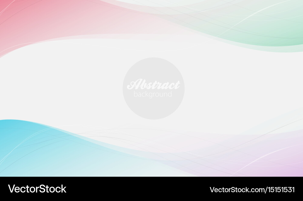 Abstract background transparent waved lines vector image