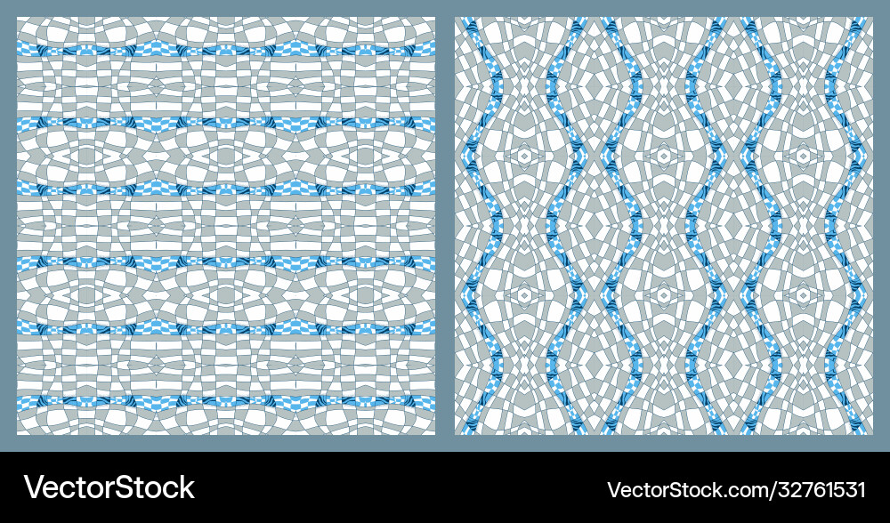 Abstract color grid patterns set checkered Abstract color grid patterns set checkered Vector Image