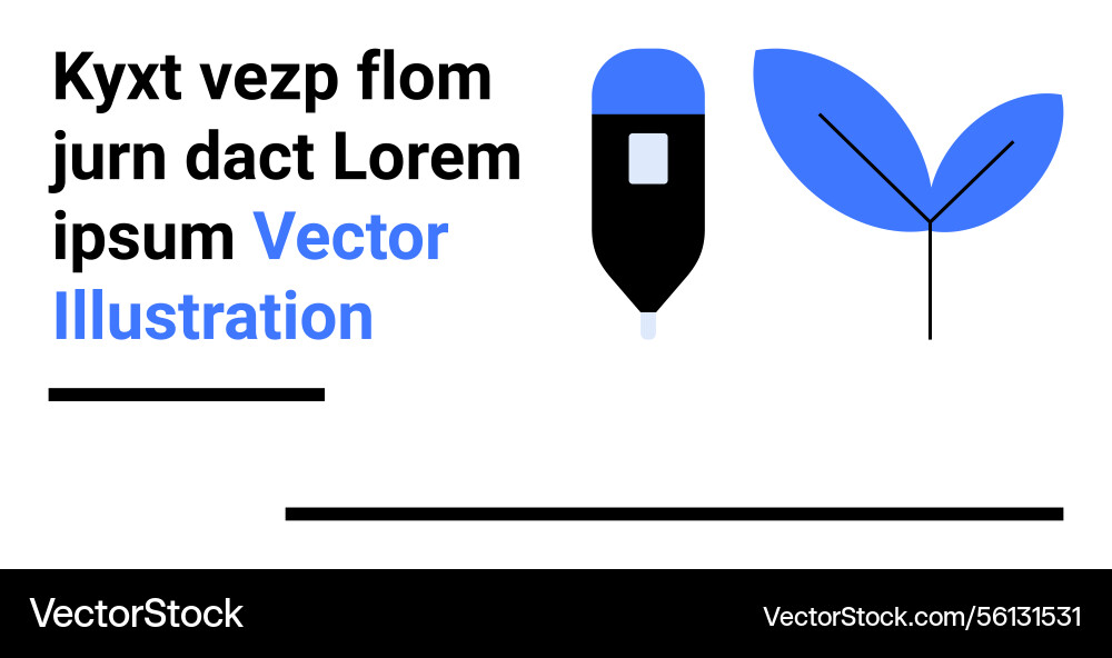 Abstract design with text dropper icon Abstract design with text dropper icon Vector Image