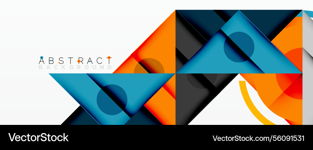 Abstract geometric composition with overlapping Abstract geometric composition with overlapping vector image