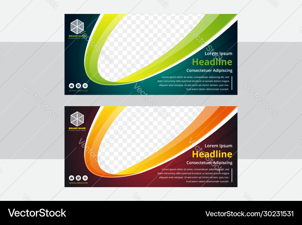 Abstract horizontal banner web header Abstract horizontal banner web header vector image