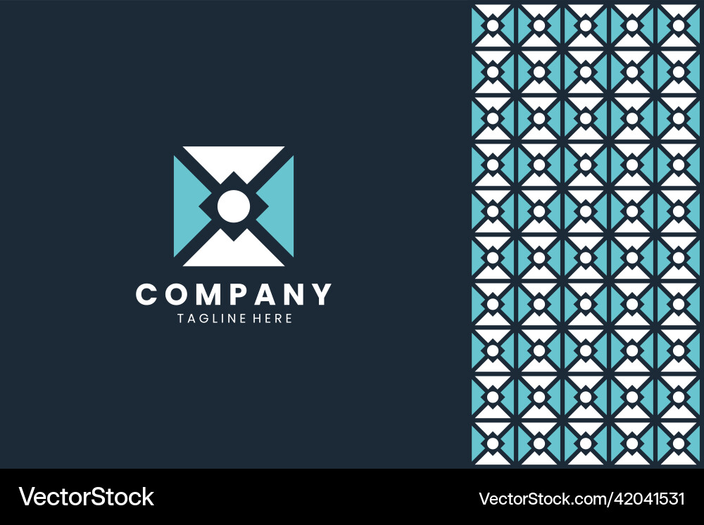 Abstract logo design pattern template Abstract logo design pattern template vector image