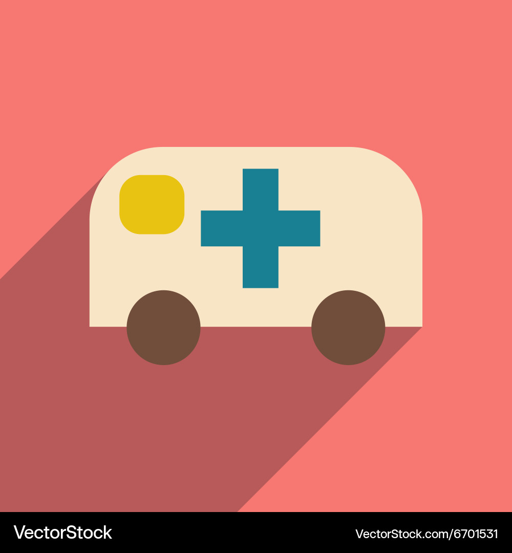 Flat with shadow icon and mobile application Vector Image