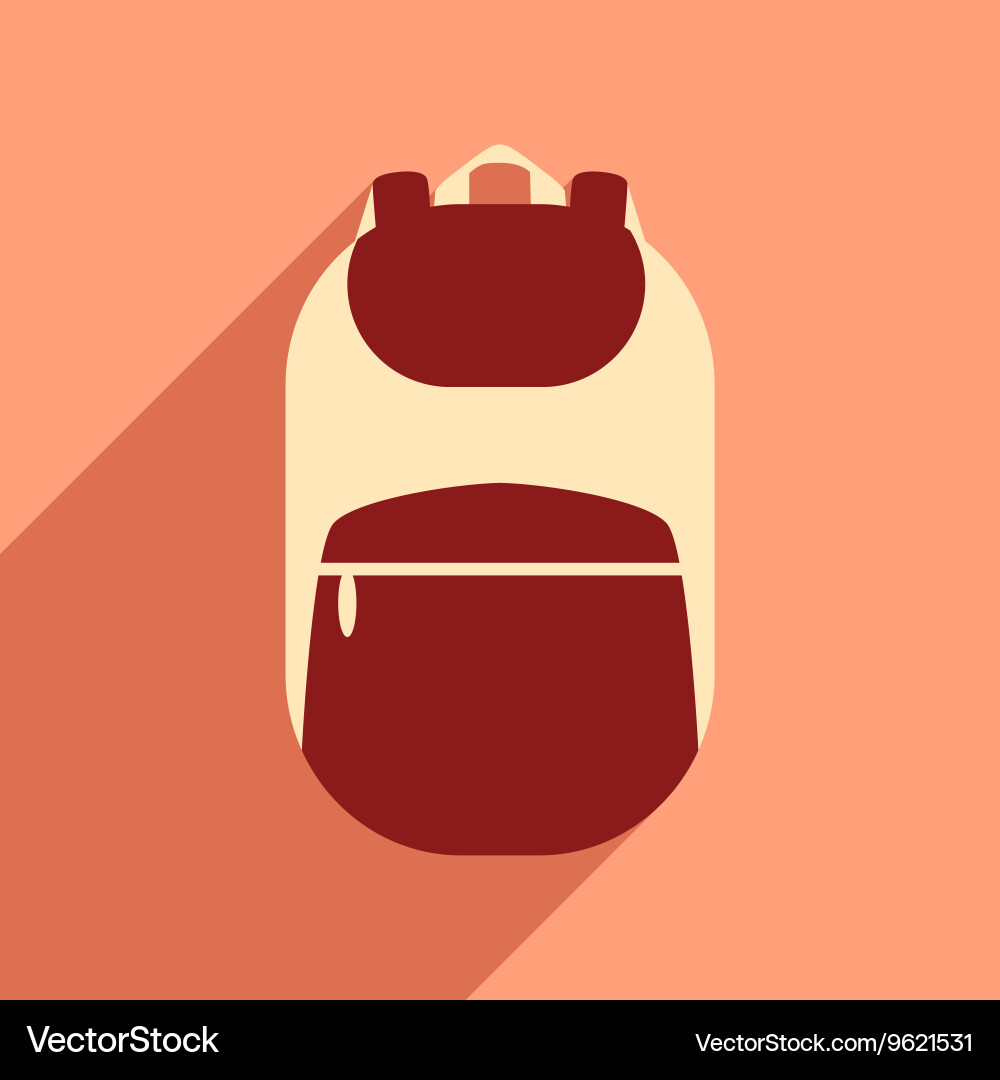 Flat with shadow icon and mobile application vector image