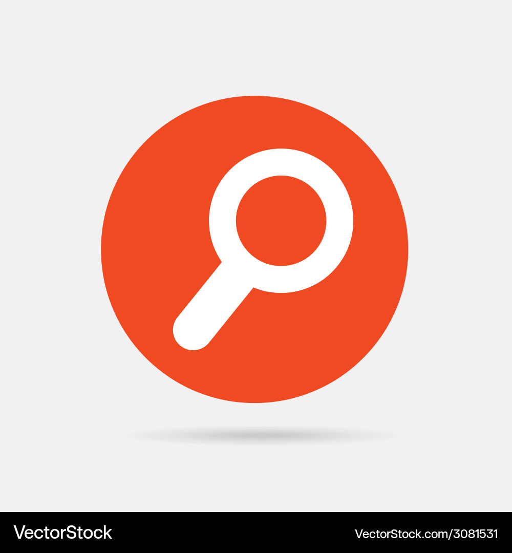 Magnifying design vector image
