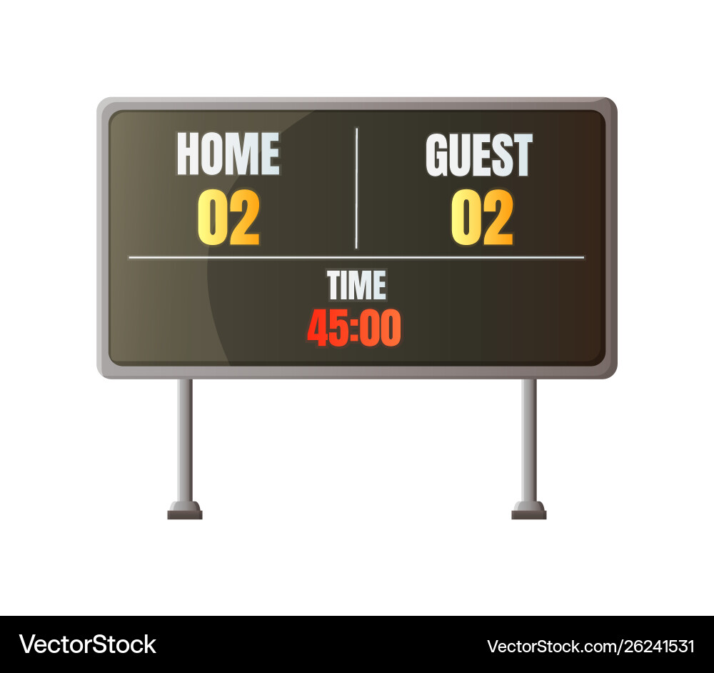 Rectangular billboard report with draw Rectangular billboard report with draw vector image