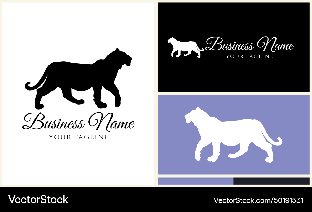 Silhouette monkey logo template Royalty Free Vector Image