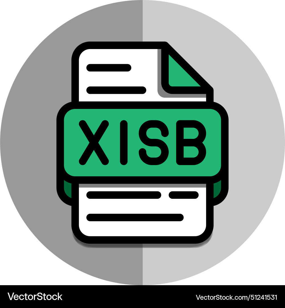 Xlsb file flat icon spreadsheet symbol document vector image