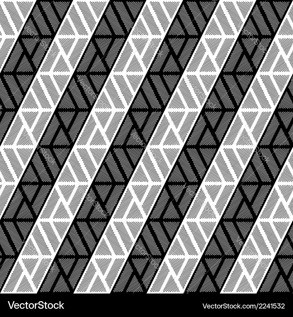 Design seamless monochrome triangle pattern Vector Image