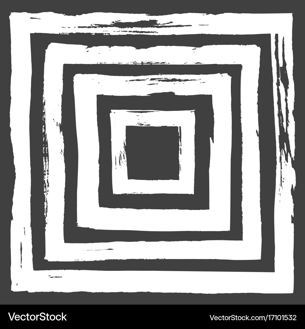 Ink abstract square pattern background Vector Image