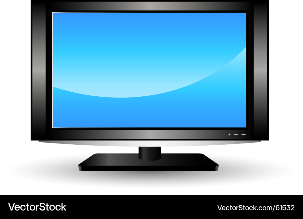 Lcd tv Royalty Free Vector Image - VectorStock