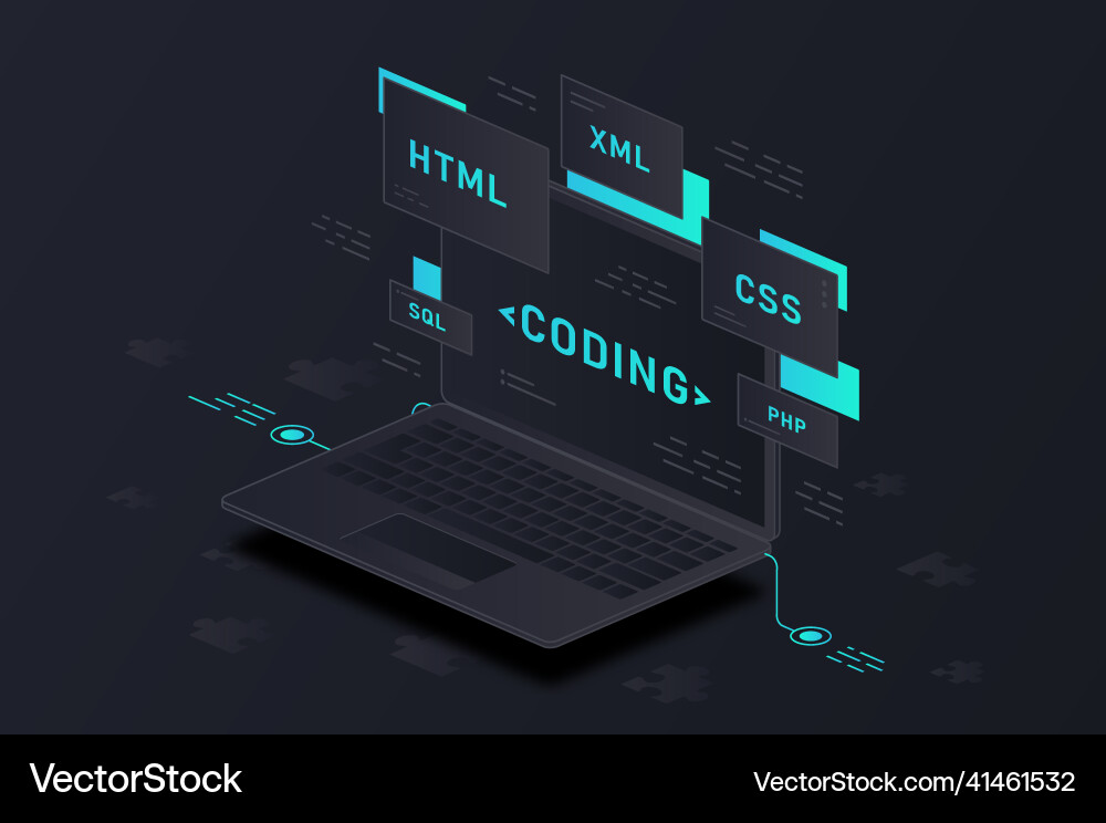Programmierung und Coding Programmierung und Coding vektorbild
