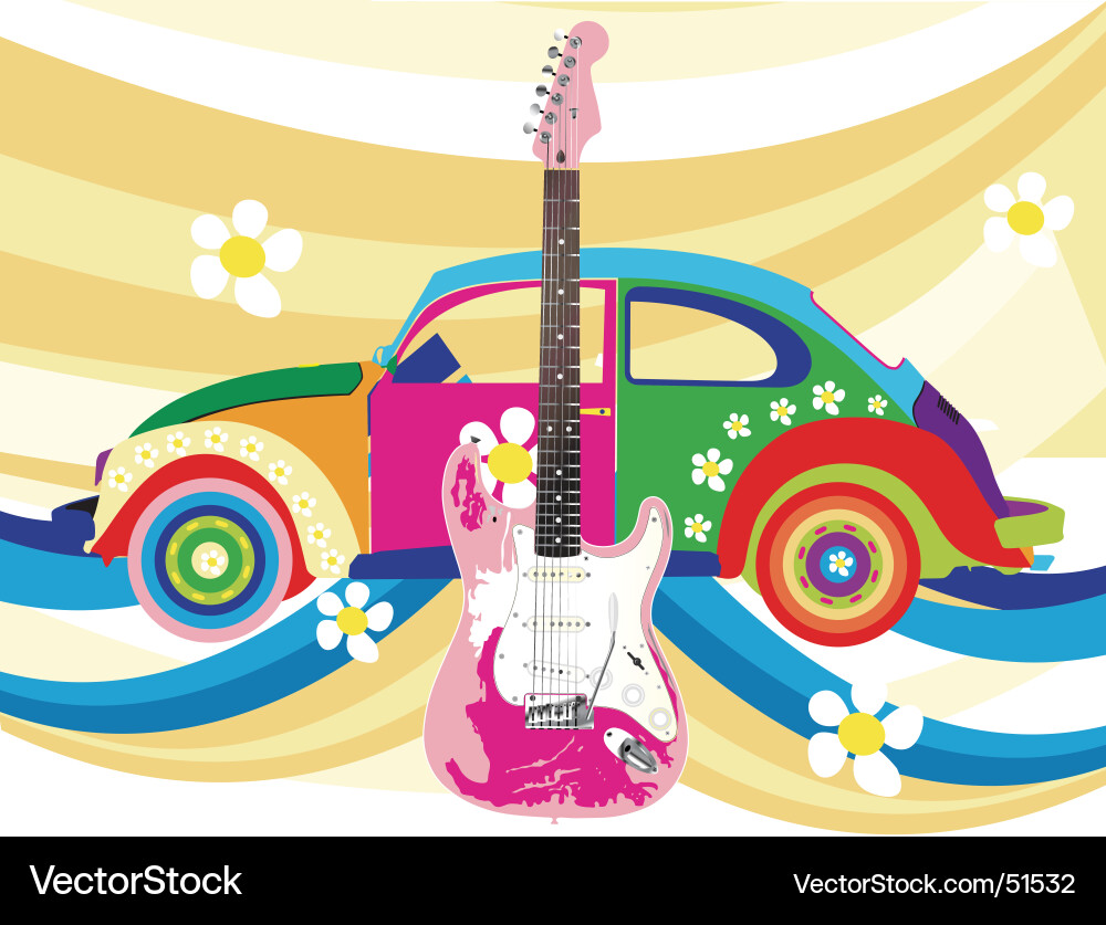 Retro Vibes Vector Image