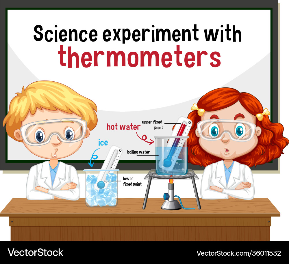 Scientist explaining science experiment Scientist explaining science experiment vector image