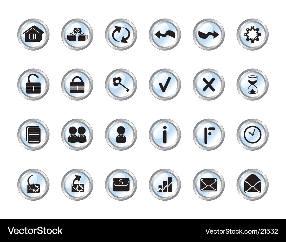 Series icons for web Vector Image