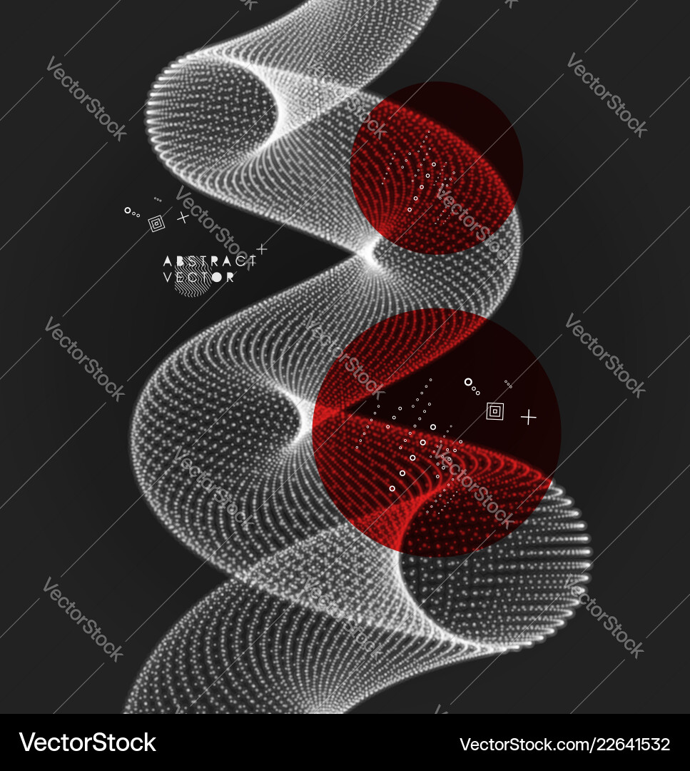Spiral connection structure abstract grid design Spiral connection structure abstract grid design vector image