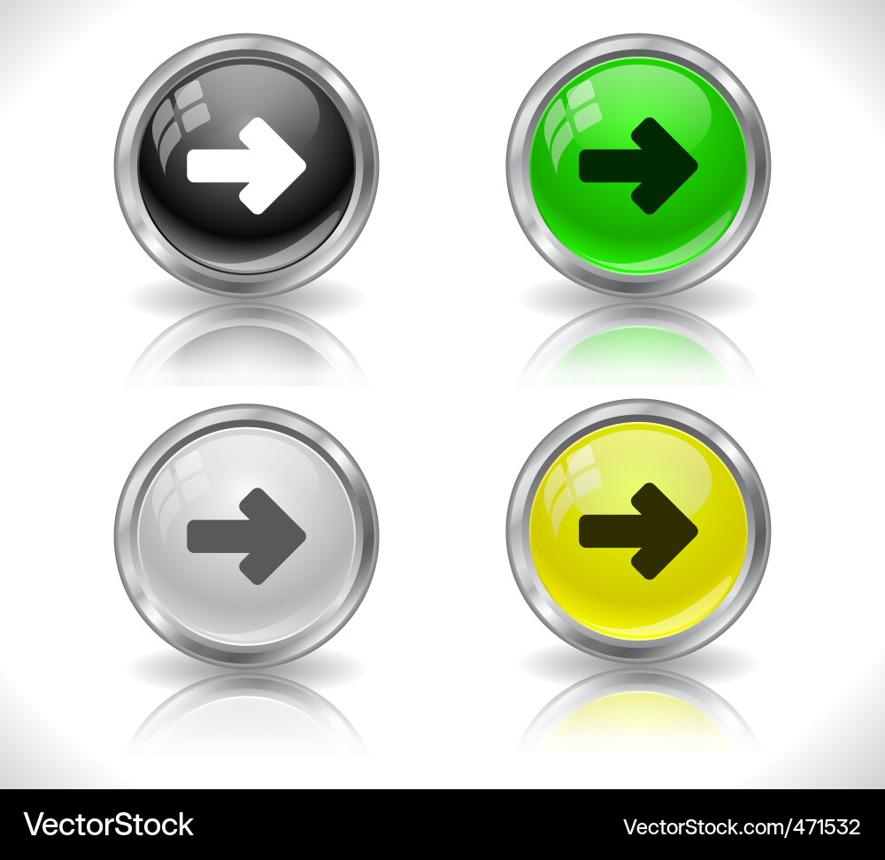 Web design buttons Vector Image