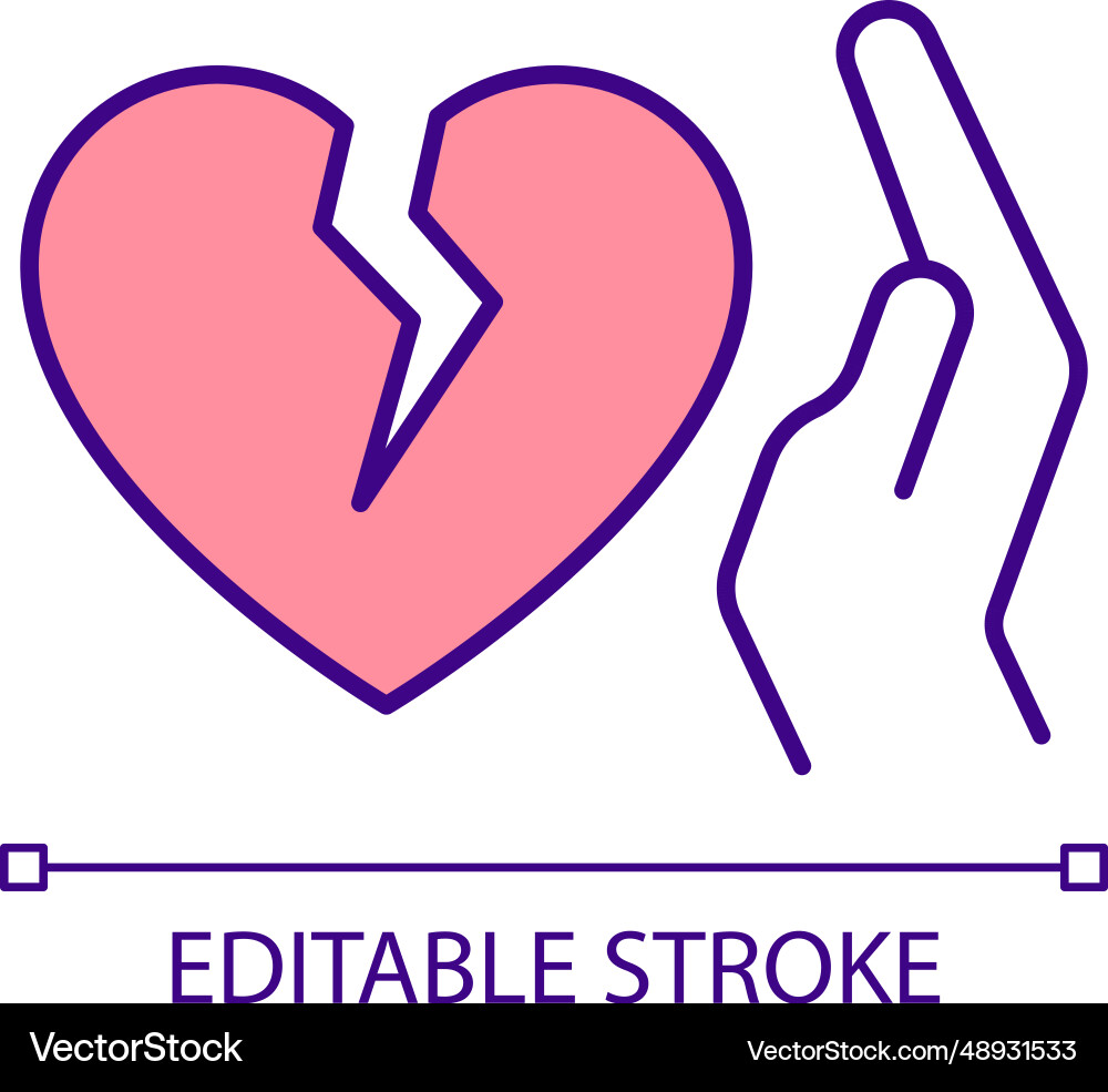 2d thin linear lack of empathy simple icon 2d thin linear lack of empathy simple icon vector image